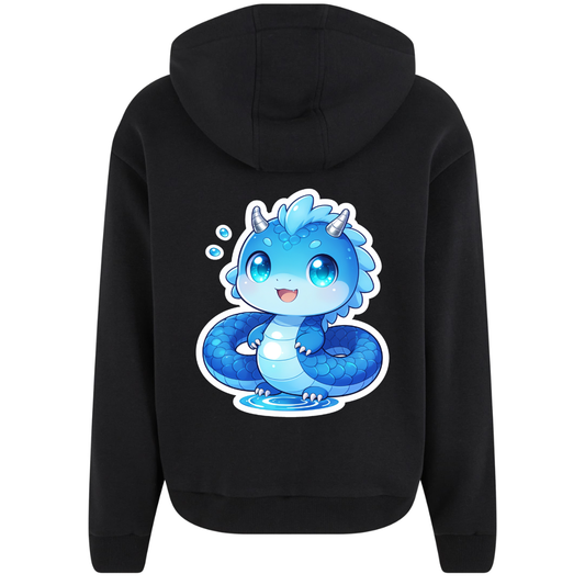 Neugieriger Drache Premium Zipper Hoodie