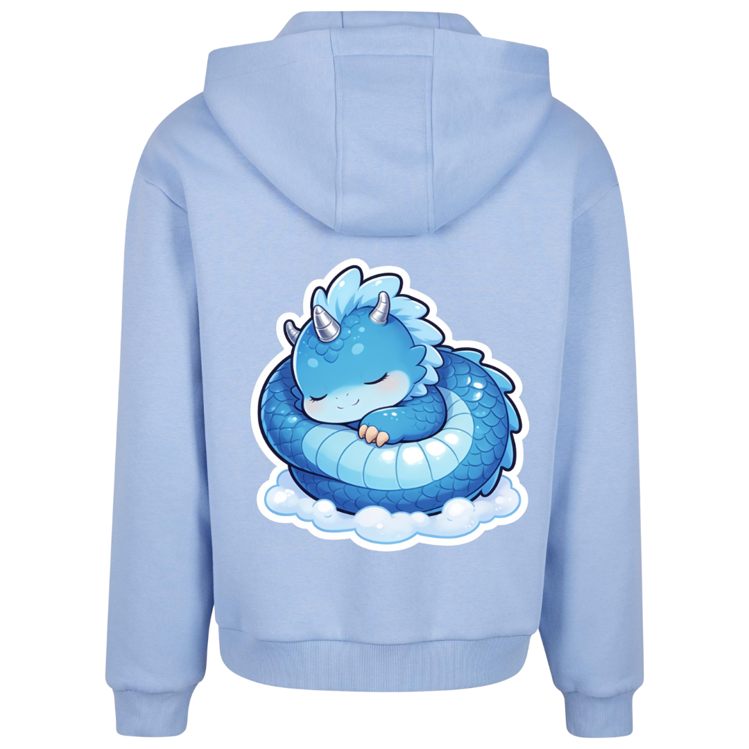 Schläfriger Drache Premium Zipper Hoodie