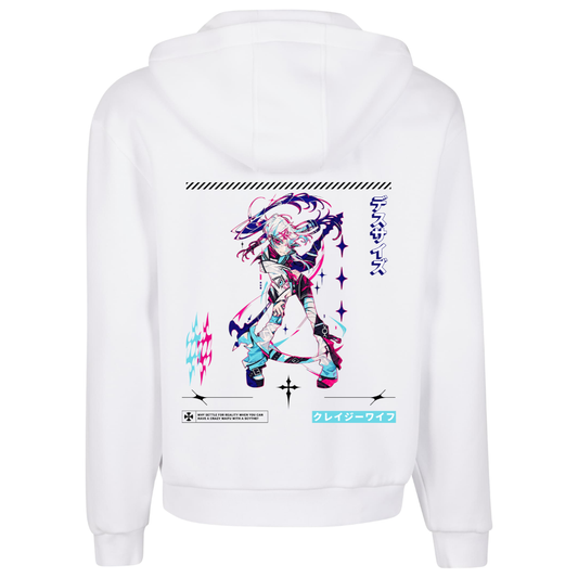 Crazy Waifu Premium Zipper Hoodie