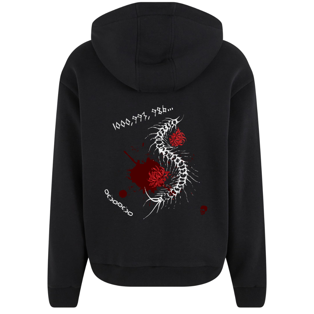 Count Backwards Premium Zipper Hoodie