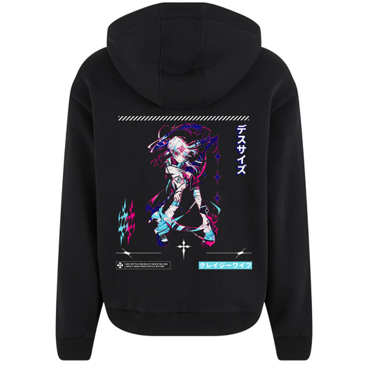Crazy Waifu Premium Zipper Hoodie