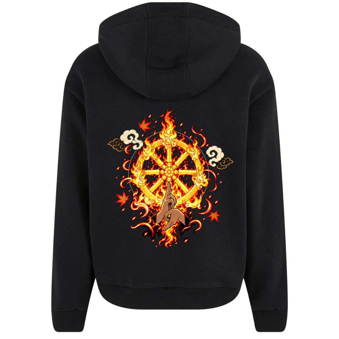 Sun Wheel Premium Zipper Hoodie