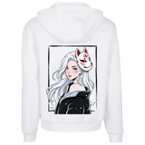 Kitsune Maske Premium Zipper Hoodie