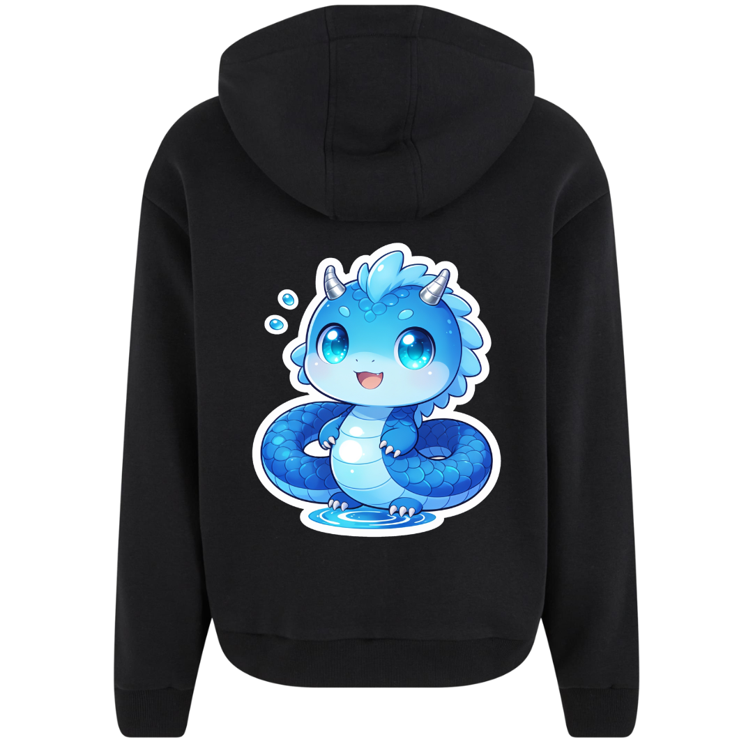 Neugieriger Drache Premium Zipper Hoodie