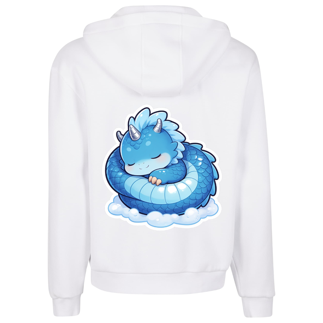Schläfriger Drache Premium Zipper Hoodie